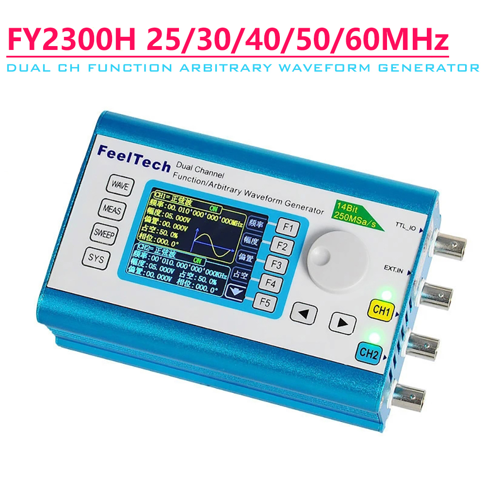 Gerador de sinal de forma de o - Dual Channel Arbitrary Waveform Function Generator 60Mhz avaliação e preço